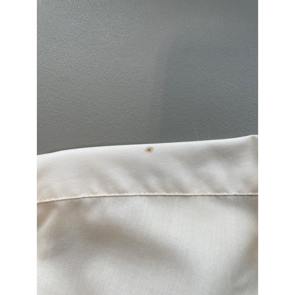 Vintage Stafford Dress Shirt 17.5 34 Fitted Broadcloth Button Front Career Work - Picture 3 of 9